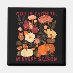 Imã Deus é Fiel em Todas as Estações Floral Outono Cri
