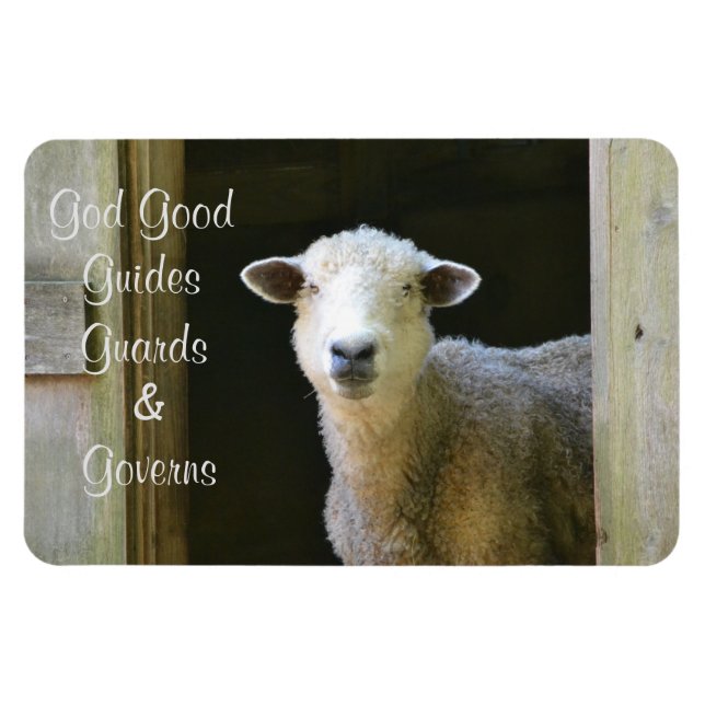 Ímã Deus É Uma Boa Ovelha (Horizontal)
