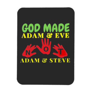 Ímã Deus Fez Adão e Eva Não Adão e Steve