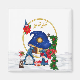 Imã Deus Jul Gnomos Suecos