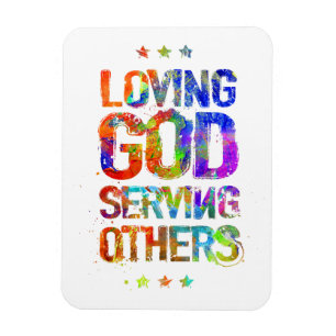Ímã Deus Loving que serve outro (ímã da foto)