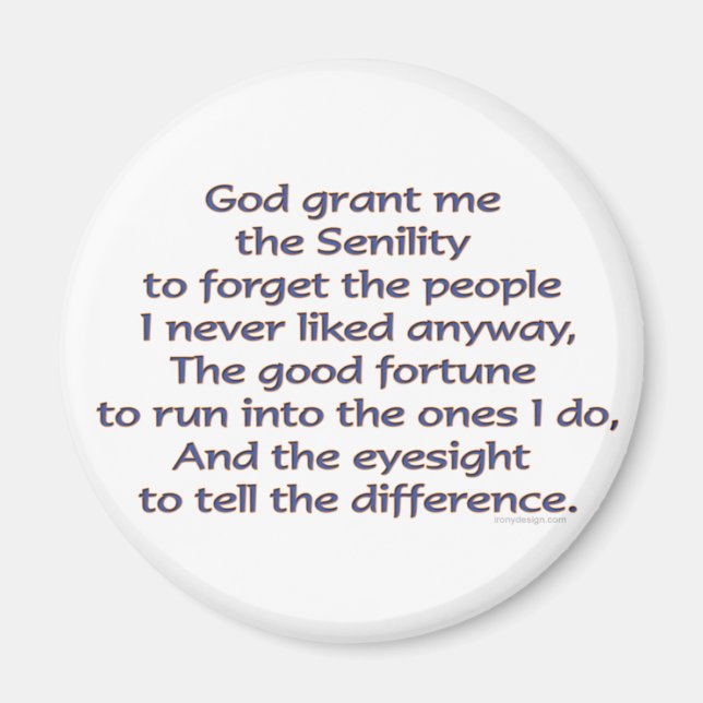 Imã Deus me conceda Humor (Frente)