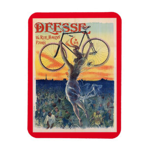 Ímã Deusa da Bicicleta, Anúncio, Vintage