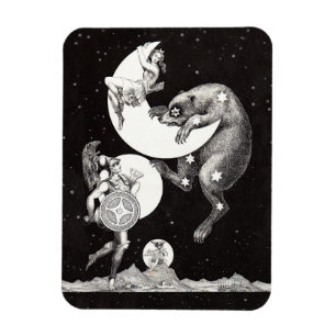 Ímã Deusa Lunar Celestial Antiga & Ursa Maior