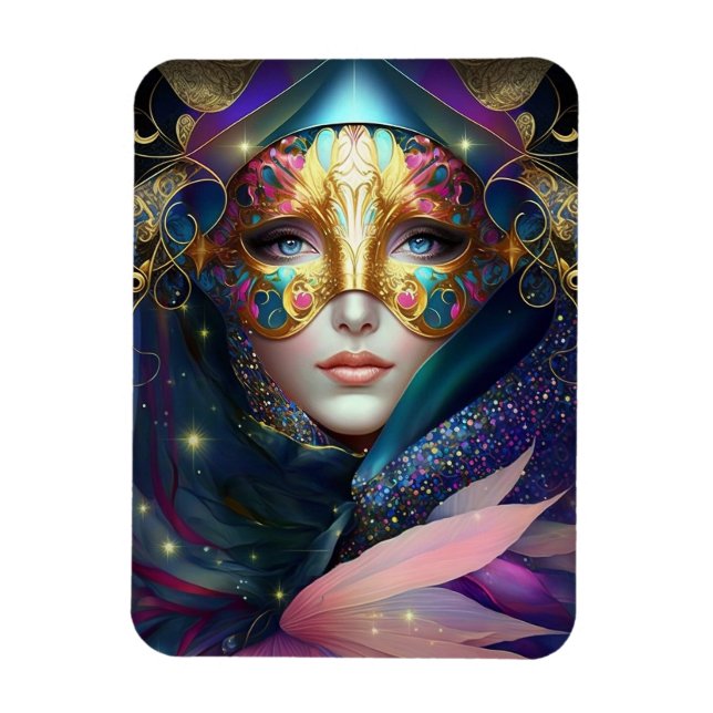 Ímã Deusa Mascarada Cósmica Rainha Fantasia Magnet (Vertical)