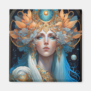 Imã Deusa Noturna Rainha Fantasia Art