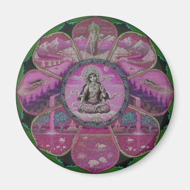 Imã Deusa Tara Mandala (Frente)