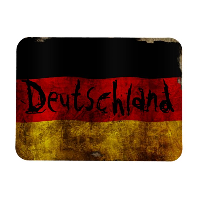 Ímã Deutsch Flagge - Vintage... (Horizontal)