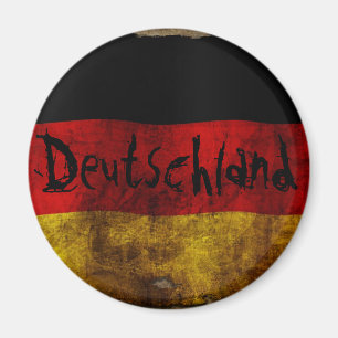 Imã Deutsch Flagge - Vintage...