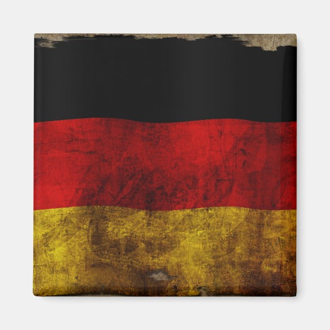 Imã Deutsch Flagge - Vintage... (Frente)