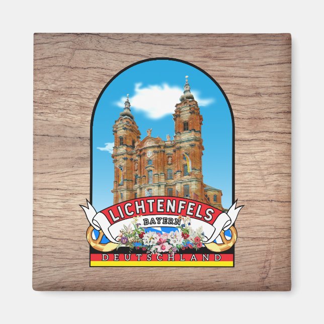 Imã Deutschland Lichtenfels Vintage souvenir (Frente)