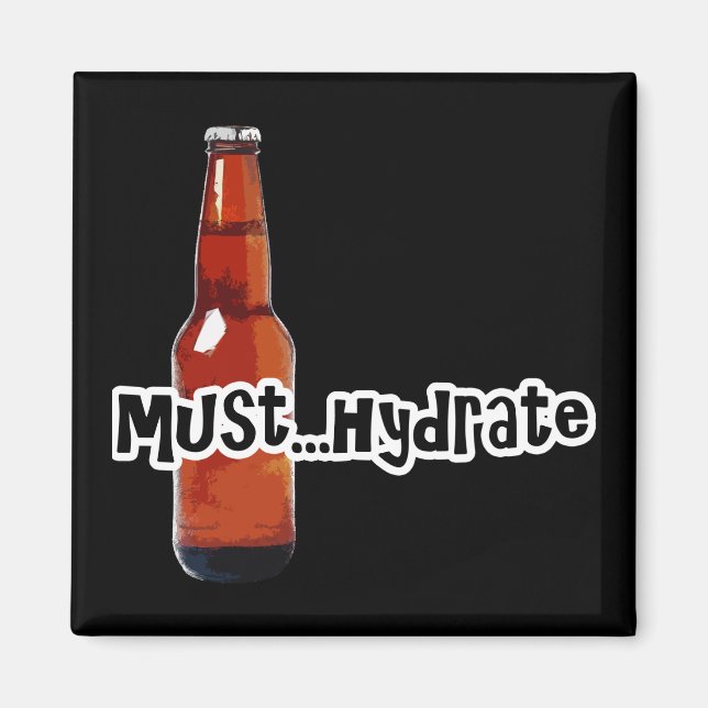 Imã Deve Hidratar O Frasco De Cerveja (Frente)