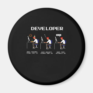 Imã Developer Programmer Coder Computer Nerd Geek gift