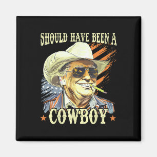 Imã Deveria Ter Sido Um Cowboy Engraçado Trump Retro V