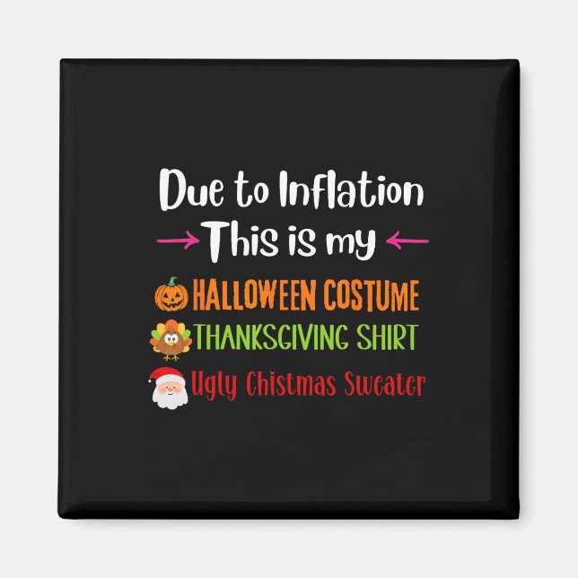 Imã Devido à Inflação Este É o Meu Halloween Dia de Aç (Frente)