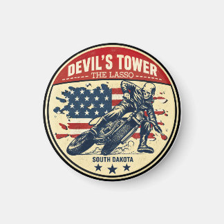 Imã Devil's Tower Road - a viagem de moto com laço