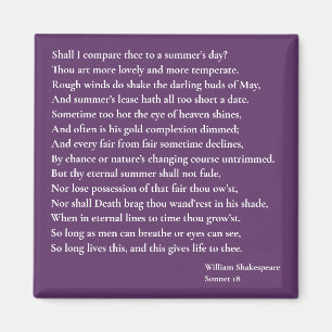 Imã Devo compará-lo a um dia de verão? sonnet 18