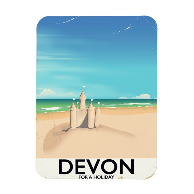 Ímã Devon, Inglaterra para um feriado. (Vertical)