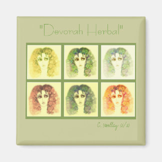 Imã "Devorah Herbal" Magnet Quadrado
