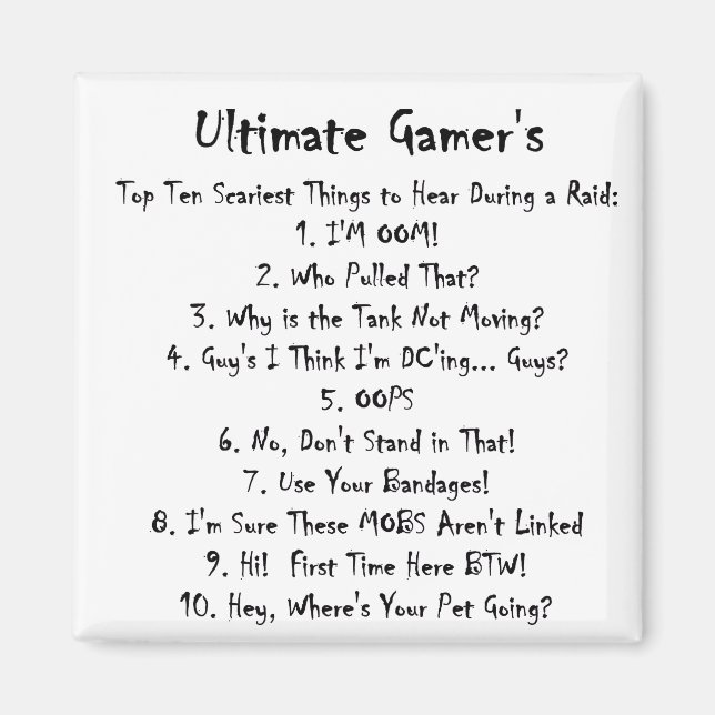 Imã Dez Piores Coisas Para Ouvir Em Um Raid (Frente)