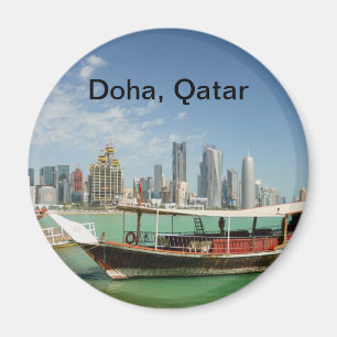 Imã Dhow 2011 e skyline de Doha