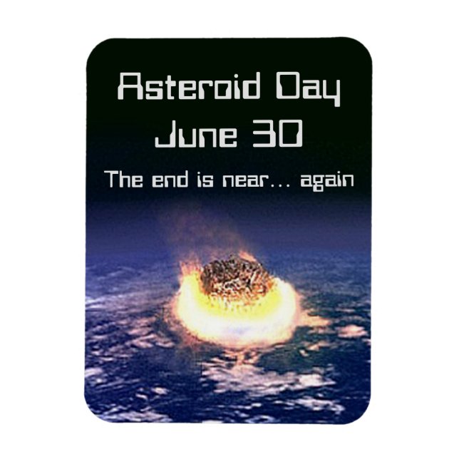 Ímã Dia Asteroide 30 de junho (Vertical)