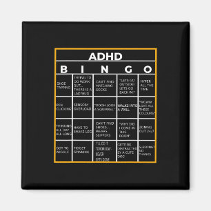 Imã Dia da Consciência da Saúde Mental Adhd Bingo - Pr