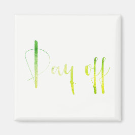 Imã Dia da Folha Verde Semana Negra Planner Casa Branc