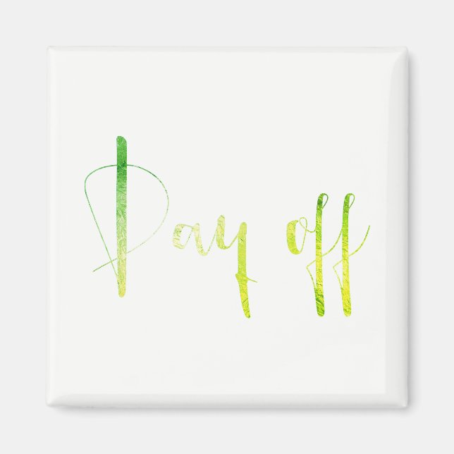 Imã Dia da Folha Verde Semana Negra Planner Casa Branc (Frente)