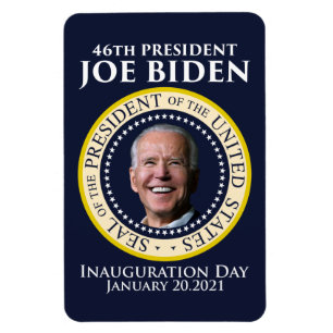 Ímã Dia da Inauguração 2021 Presidente Biden