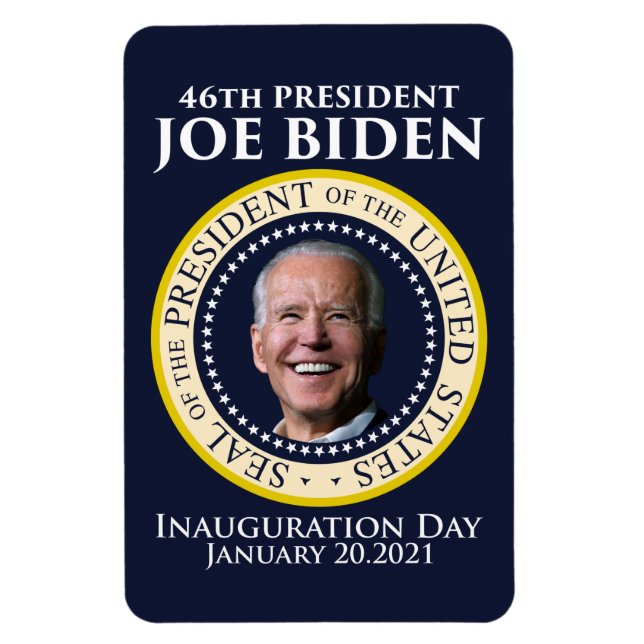 Ímã Dia da Inauguração 2021 Presidente Biden (Vertical)