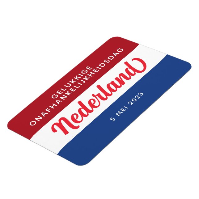 Ímã Dia da Independência Holandesa Bandeira Nacional (Left Side)