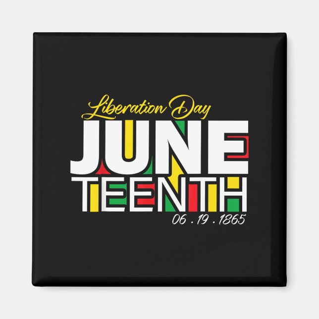 Imã Dia da Libertação Juneteenth – Celebrar a Liberdad (Frente)
