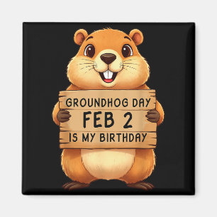 Imã Dia da Marmota 2 de Fevereiro É Meu Aniversário 2