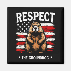Imã Dia da Marmota Divertido, Respeite a Marmota Usa V