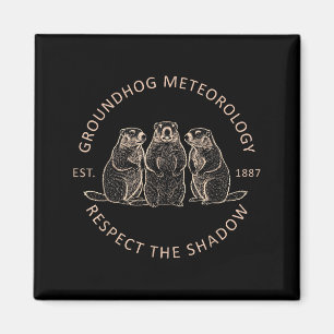 Imã Dia da Marmota Engraçado Meteorologia da Marmota R