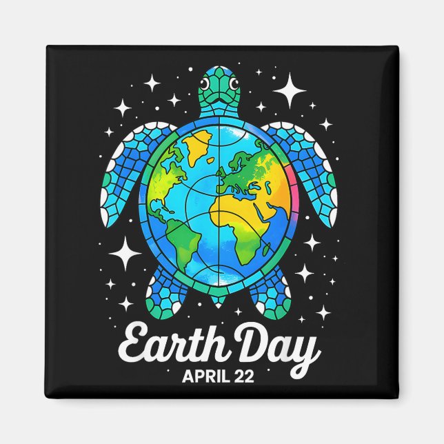 Imã Dia da Terra 2026 Restaurar Terra Mar Dia da Terra (Frente)