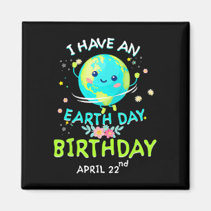 Imã Dia da Terra 22 de abril, aniversário verde