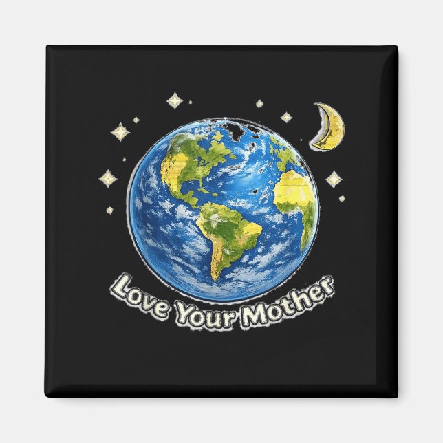 Imã Dia da Terra Ame Sua Mãe Salve o Planeta (Frente)