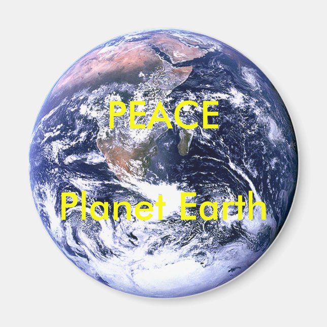 Imã Dia da Terra do planeta da PAZ os presentes de Zaz (Frente)