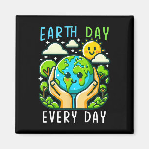 Imã Dia da Terra Engraçado Salve o Planeta Fofo da Ter