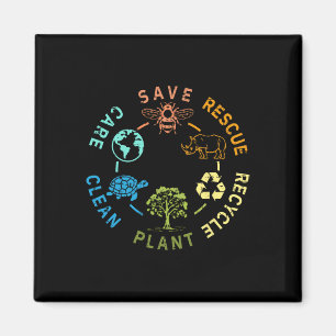 Imã Dia da Terra Salvar Abelhas Salvando Animais Recic