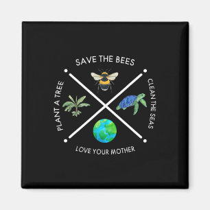 Imã Dia da Terra Salve As Abelhas Plantam Mais Árvores