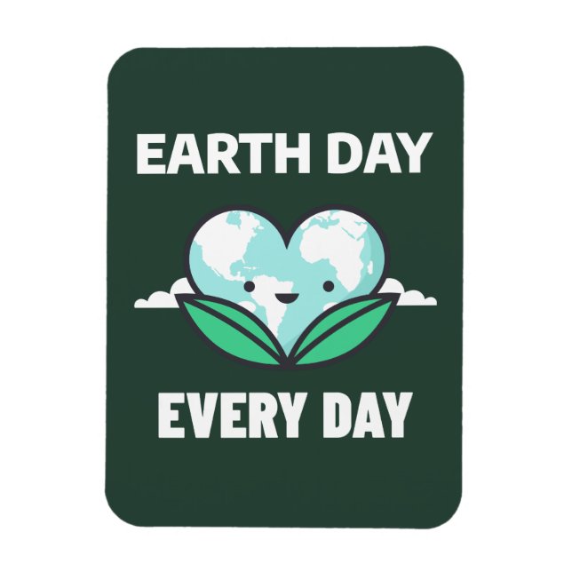Ímã Dia da Terra Todos os Dias (Vertical)
