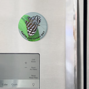 Imã Dia da Terra Todos os Dias Foto da Borboleta Azul 