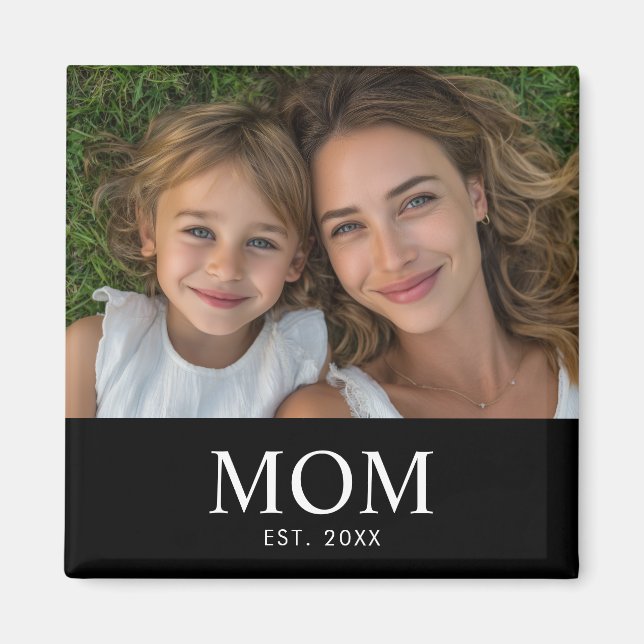 Imã Dia das Mães Foto Estabelecida pela Mamãe (Frente)