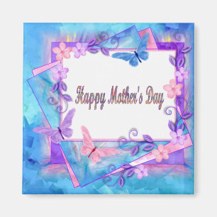 Imã dia das mães para sempre borboleta-Feliz