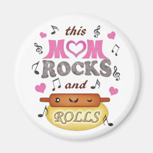 Imã Dia das mães/rocha da mamã & ímã do assar