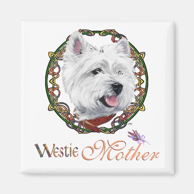 Imã Dia das Mães Westie (Frente)