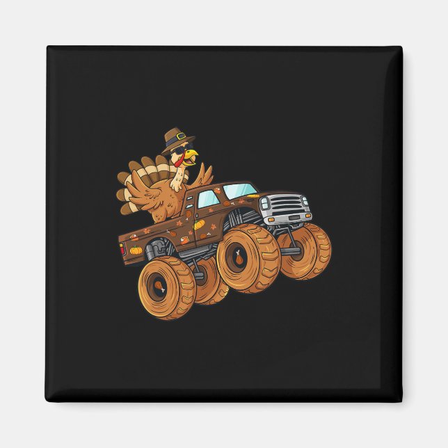 Imã Dia de Ação de Graças à Turquia a Caminhar Monstro (Frente)